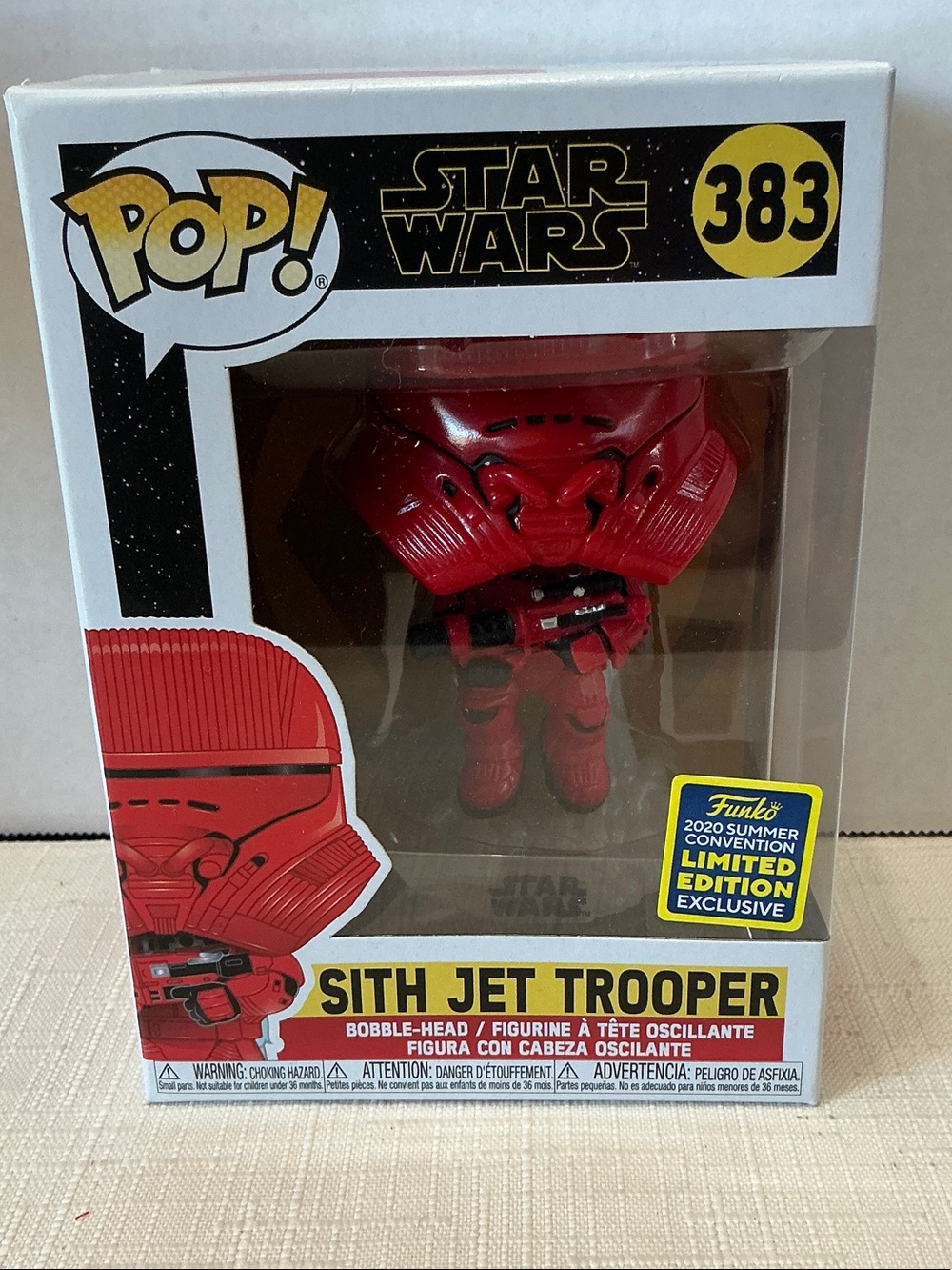 Funko Pop! Limited Edition Exclusive Star Wars Sith Jet Trooper Red - #383